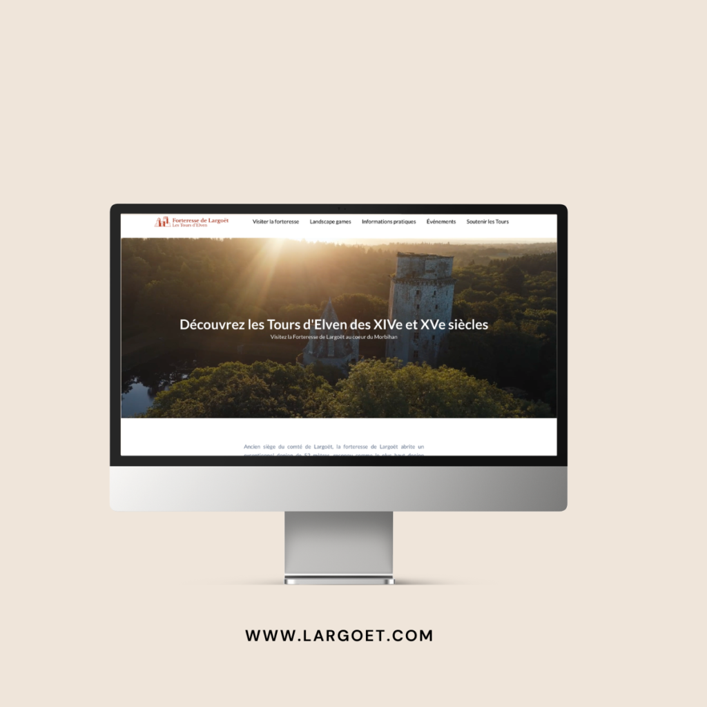 Mutation d'un site internet depuis six sur wordpress pour les Forteresses de Largoet
